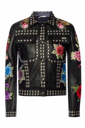 Patched leather jacket, zdjęcie 1 Patched leather jacket od Philipp Plein